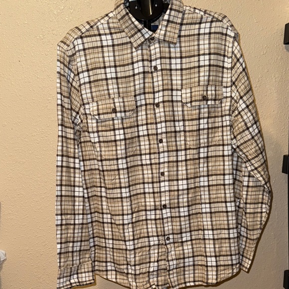 Plaid Unisex Women’s Men's Shirt with Graphic “Johnny Cash” Patch - New - Picture 3 of 6